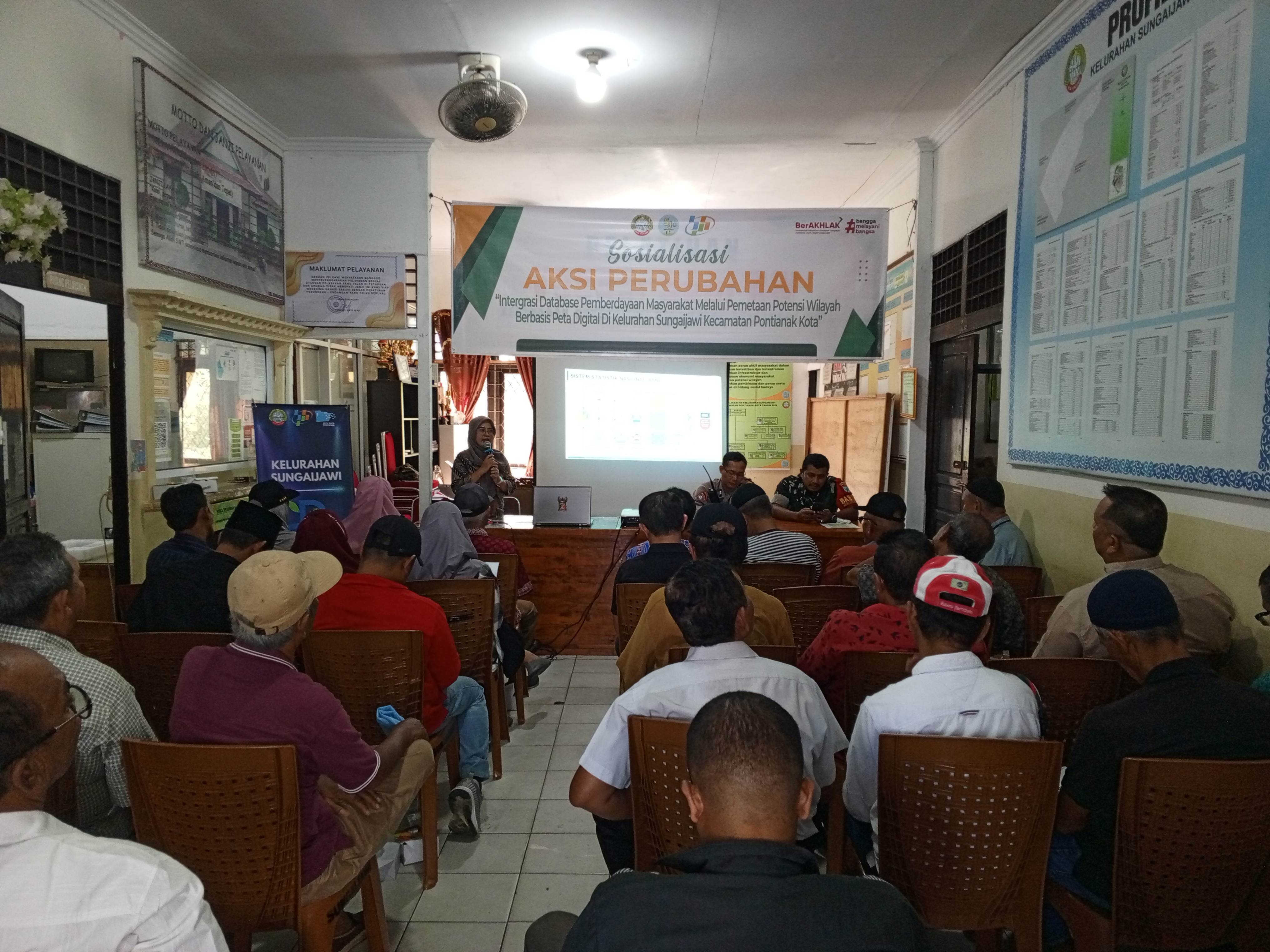 Sosialisasi Web Entri Data Kelurahan Sungai Jawi